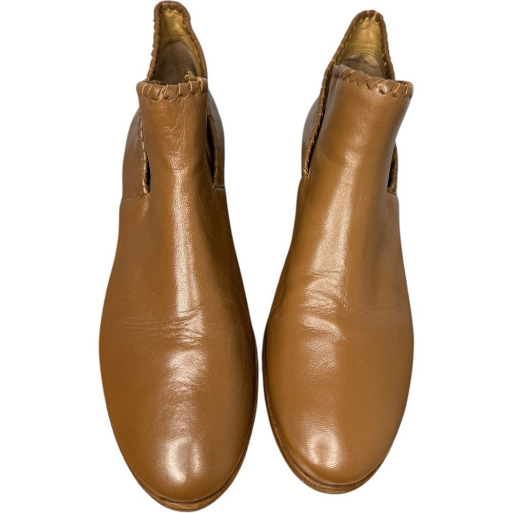 Jack Rogers Sadie leather Ankle Booties Boho Camel Brown Tan size 8 - Picture 7 of 12